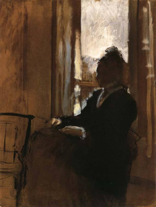 Edgar Degas Woman at a Window oil painting image